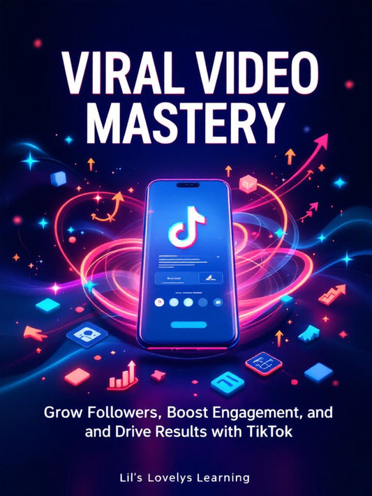 Book cover of 'Viral Video Mastery' with a TikTok logo on a dark background