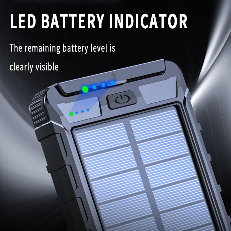 Solar Powered Portable Bank 20000mAh Charger