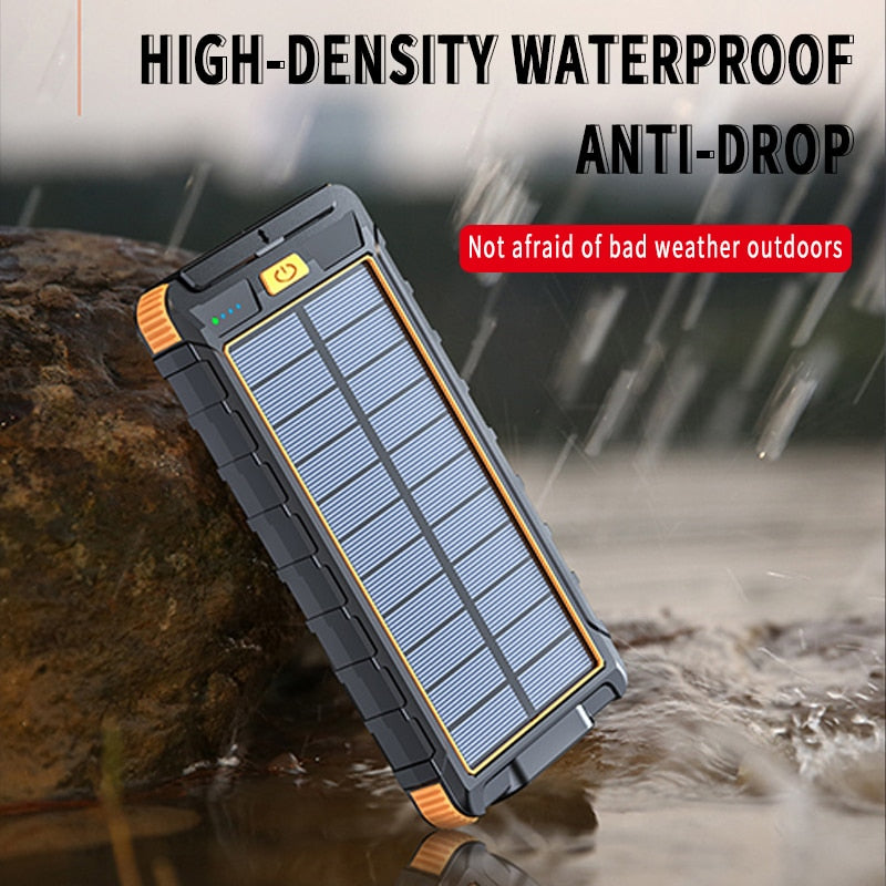 Solar Powered Portable Bank 20000mAh Charger